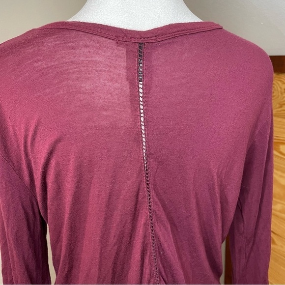 Rue 21 Maroon Cutout Back Top Small - Picture 4 of 8